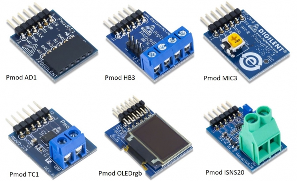 Модулі Pmods для HAT-адаптера Raspberry Pi